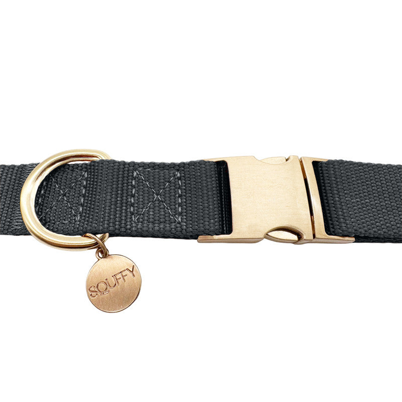 Classic Dog Collar Raven Illume Midnight Black