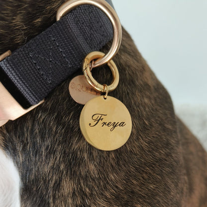 Engraved Circle Dog Tag