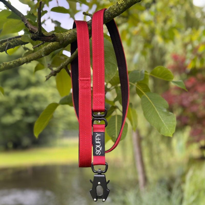 Tactical Dog Leash Ruby Vandal Ruby red
